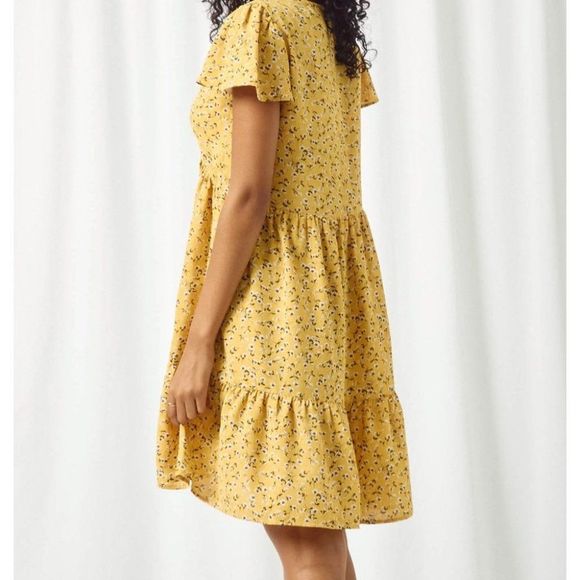 Floral Print Buttoned Dress - Picture 6 of 9